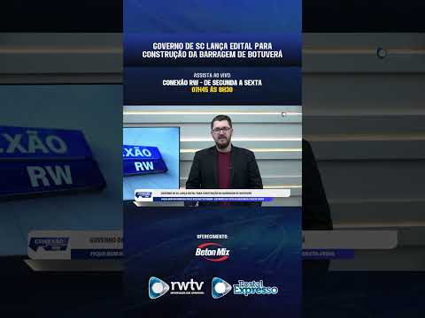 Governo de SC lança edital para construção da Barragem de Botuverá