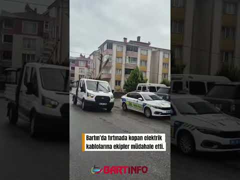 Bartın’da Korkutan Anlar! ⚡ Elektrik Kabloları Yanarak Koptu
