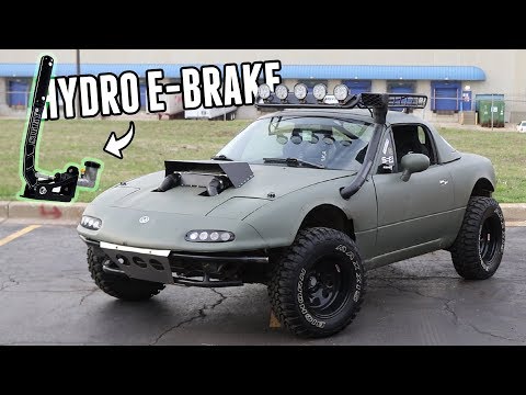 Rally Miata Gets a Hydraulic Handbrake! Time for skids?