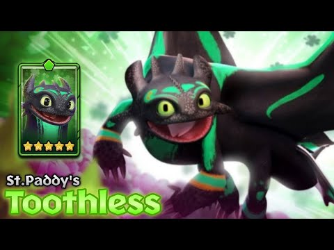 [Unlocked] St. Paddy's Toothless - 5-Star Green Premium Night Fury | Dragons: Titan Uprising
