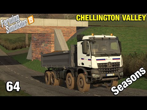 HAULING ANIMAL PRODUCTS Chellington Valley Timelapse - FS19 Ep 64