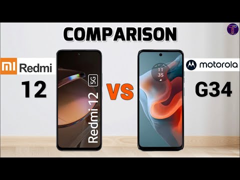 Redmi 12 5G vs Moto G34 ⚡Full Comparison 🤔