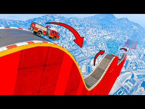 The world's most impossible mega ramp! 100% impossible! GTA V Online