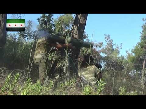 استهداف وتدمير مدفع 23 في جبل التركمان بواسطة صاروخ تاو من قبل الفرقة الثانية الساحلية