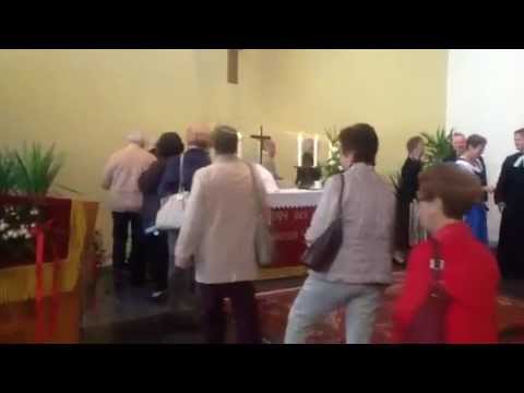 FELLDORF,FÜLETELKE,FILITELNIC: Altarrundgang am Felldorfer Heimattreffen in Austrai 31.Juni 2014