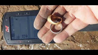 Minelab Manticore aka "THE BEAST" Monster 18kt Gold and Platinum finds Beach Metal Detecting!