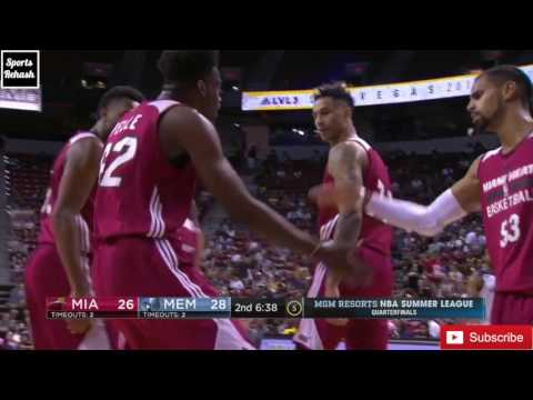 Norvel Pelle HUGE Back to Back Blocks against Memphis, NBA Summer League (2017.07.15) GET BIG!