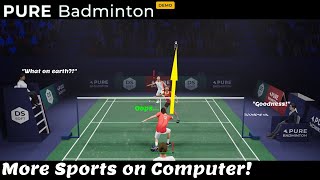 I swung the racket too hard and this happened. | Pure Badminton Demo