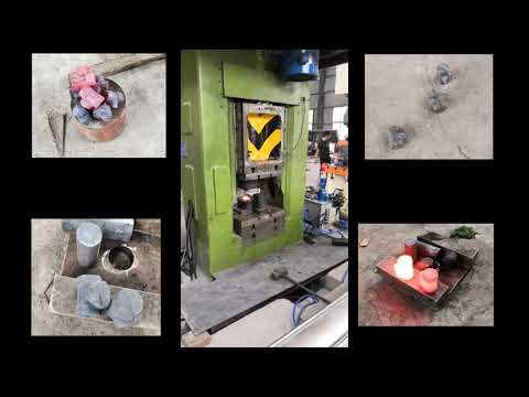 valve body forging on 400 ton electric screw press