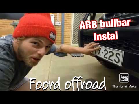 How to fit a arb bullbar - Isuzu dmax