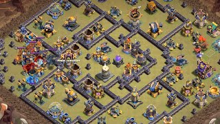 【クラクラ】サモハンキンポーさんのスーパードラゴンラッシュ TH18全壊