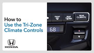How to Use the Tri-Zone Climate Controls– Odyssey