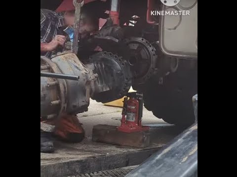 Manitou  MRT 3255 wet brake repair. Machine was leaking fluid from the axle vents.