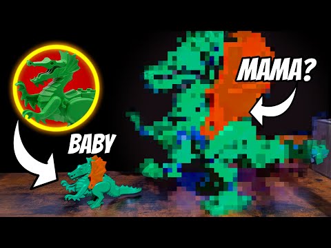 Ho costruito un GIGANTESCO DRAGO VERDE con i Lego!