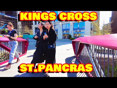A Spring Walk Through Kings Cross & St. Pancras | April 2023 (4K)