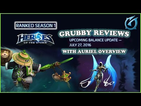 Grubby | Heroes of the Storm | Patch Notes Review - July 27th & Auriel Overview