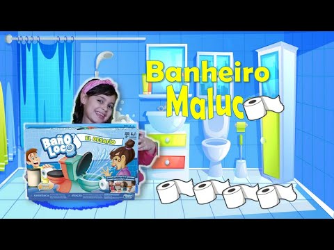 Jogo Banheiro Maluco Duplo - Hasbro, brincando com a Ana | Double Crazy Bathroom Set