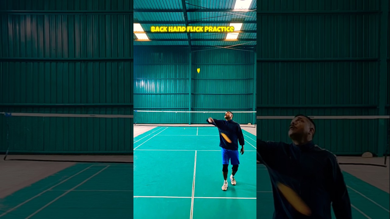 How to Master the Backhand Flick 🏸 | Practice Session #badminton #shorts