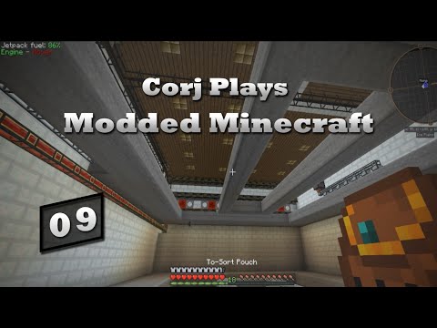 Corj Plays Modded MC - S1E9 - Logistics Pipes Pt 2