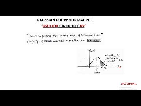 LECT-52: Gaussian PDF / Distribution function(CDF)