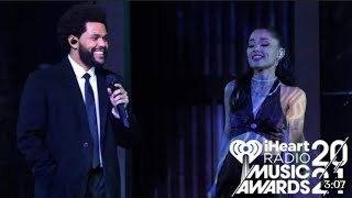 Save Your Tears The Weeknd Remix, Ariana Grande Live iHeartRadio Awards Performance HD