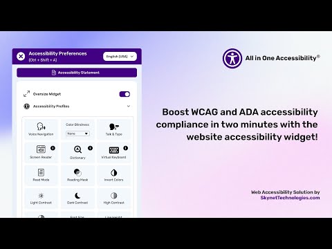 All in One Accessibility video preview