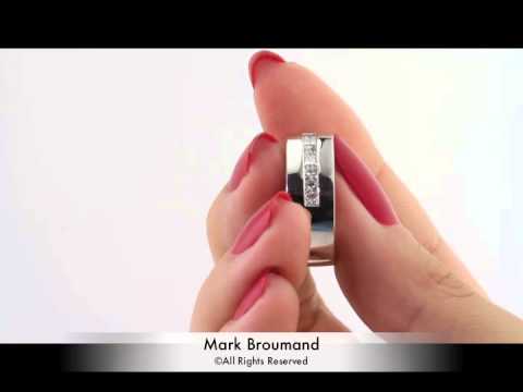 0.70ct Princess Cut Diamond Men's Wedding Band-Mark Broumand