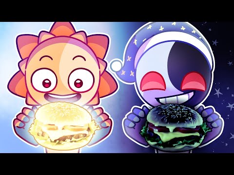 SUN VS MOON | Light VS Dark MUKBANG - FNAF Security Breach ANIMATION [KIKICK!]