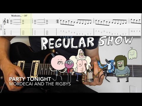 Regular show - Party tonight (guitar cover + tabs)