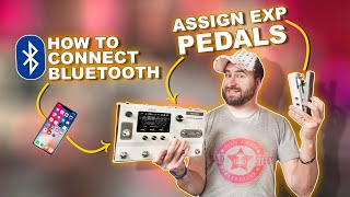 Video thumbnail for ASSIGN EXPRESSION Pedal to Hotone Ampero II Stage & Bluetooth App control Feautring Ampero II PRESS by Mad Steex
