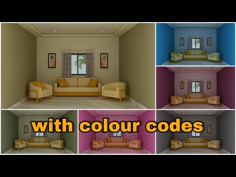 Best 20 Living room Colour Combinations With Colour Code ll House light & Dark Colour Combination ll