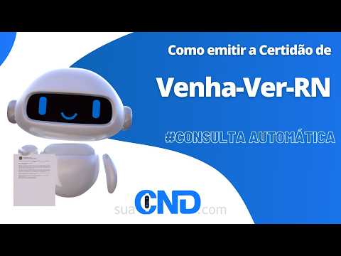 Como emitir a certidão negativa de Venha-Ver-RN  em apenas 2 minuto! :)