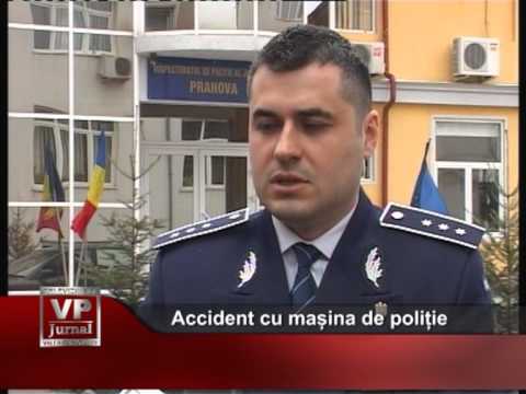Accident cu mașina de poliție