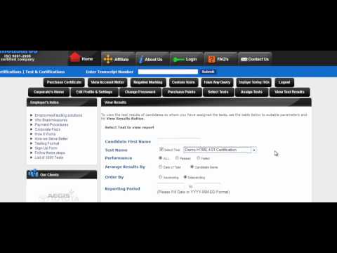 Brainmeasures : View Test Results