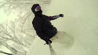 preview picture of video 'My Insane Snowboard Powder Run in Furano'