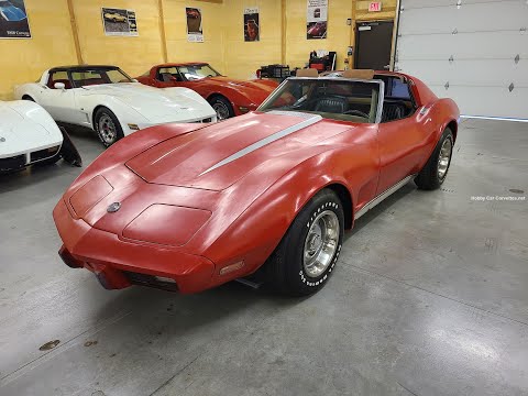 1976 Red Corvette Stingray Automatic Hot Rod For Sale Video