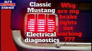 Brake light circuit diagnostics - 1967 Ford Mustang