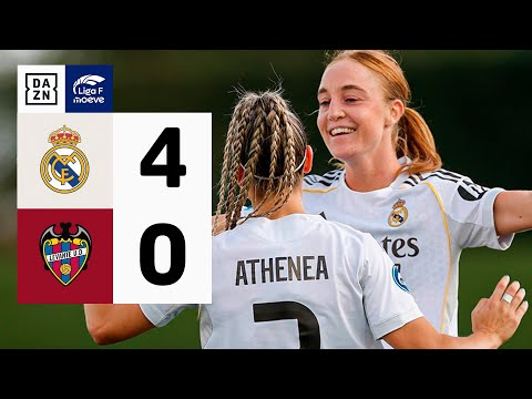 Real Madrid vs Levante UD (4-0) | Resumen y goles | Highlights Liga F