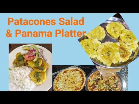 Patacones ,Salad & Panama Platter