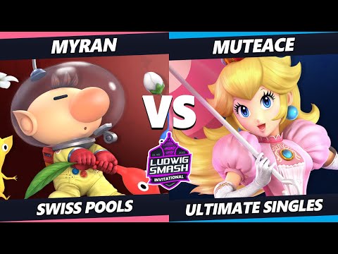 Ludwig Invitational - Myran (Olimar) Vs. MuteAce (Peach) SSBU Ultimate Tournament