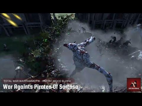 Total Warhammer 3 Cinematic Battle (Wood Elves) : War Againts Pirates Of Sartosa