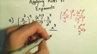 Applying the Rules of Exponents - Basic Examples #2