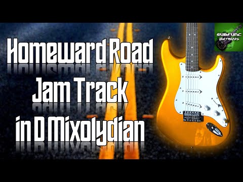 Homeward Road Jam Track in D Mixolydian 🎸 Guitar Backing Track