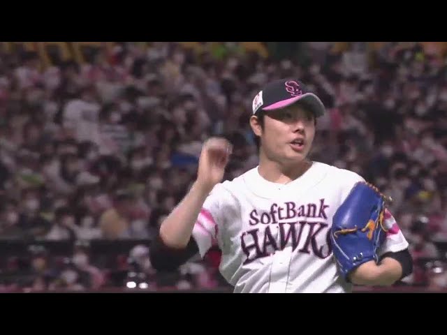 【8回表】ホークス・松本裕樹 2者連続三振含む1イニング完全投球!! 2022年6月11日 福岡ソフトバンクホークス 対 東京ヤクルトスワローズ