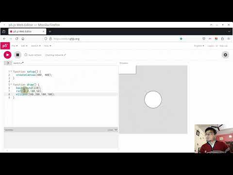 introduction of p5.js web editor. #p5js #creative coding #generative art