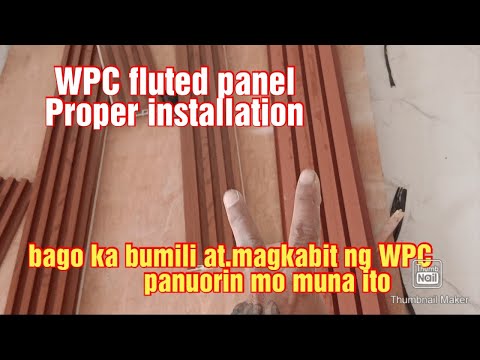 WPC fluted panel Full tutorial video. Paano nga ba ikabit ng tama ito? Panuorin para matuto