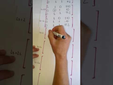 resolução de matriz por escalonamento