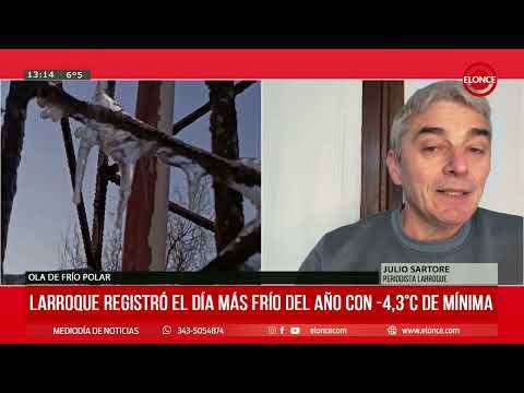 Larroque registró el día más frío del año con -4,3ºC de mínima - Elonce