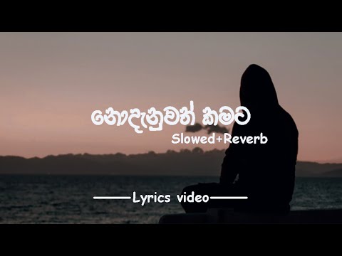 Nodanuwath Kamata (නොදැනුවත් කමට) / Slowed+Reverb - lyrics video