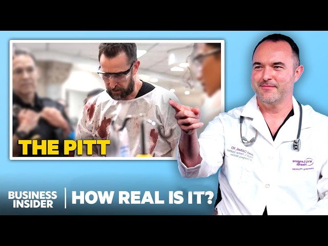 ER Doctor Rates 10 Medical Scenes From "The Pitt" For Realism | How Real Is It? | Insider SDDEFAULT Thumbnail